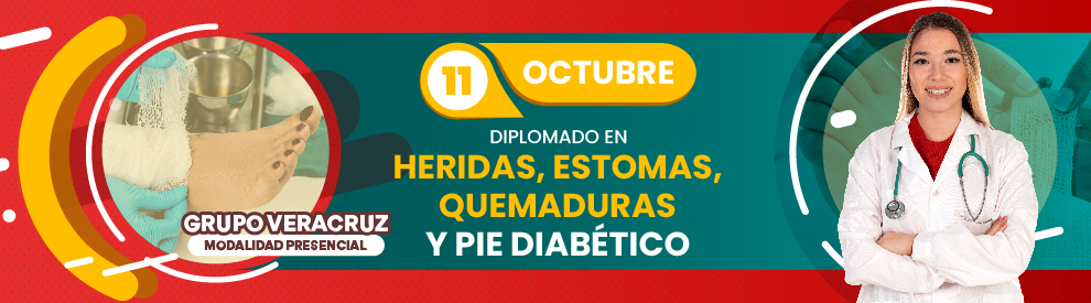Diplomado en Heridas, Estomas, Quemaduras y Pi Diabético, Veracruz